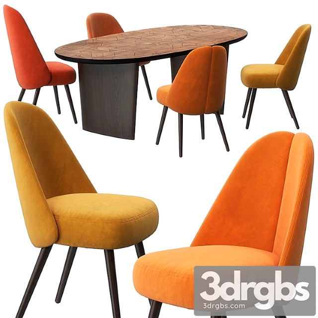 Identities chairs patchwork table by roche bobois 2 3dsmax Download - thumbnail 1