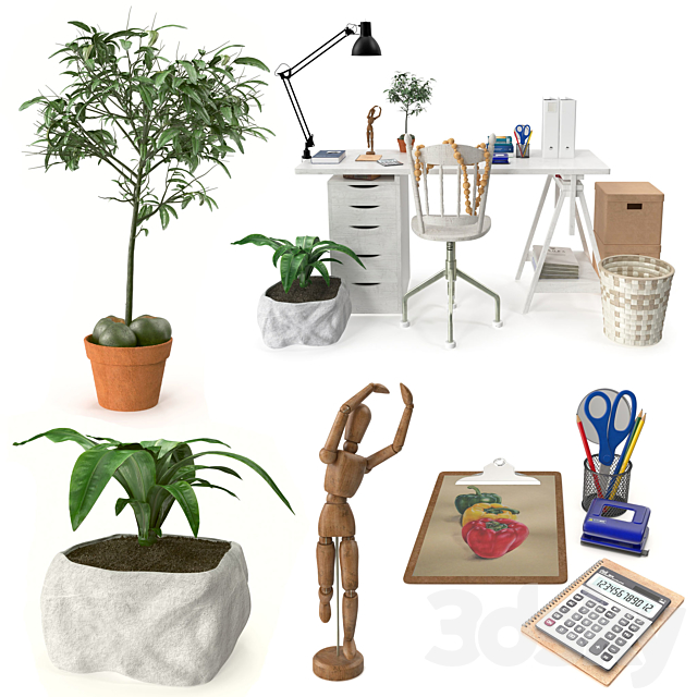 IKEA decorative set 3DSMax File - thumbnail 2