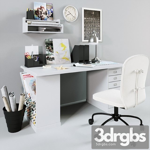 Ikea home office 2 3dsmax Download - thumbnail 1