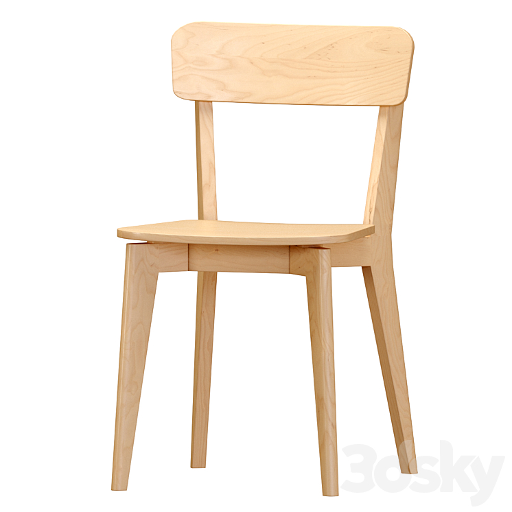 IKEA LISABO Table And Chairs 3DS Max - thumbnail 2