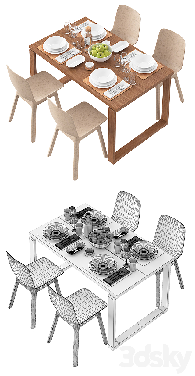 IKEA ODGER and MORBYLANGA 3DSMax File - thumbnail 3