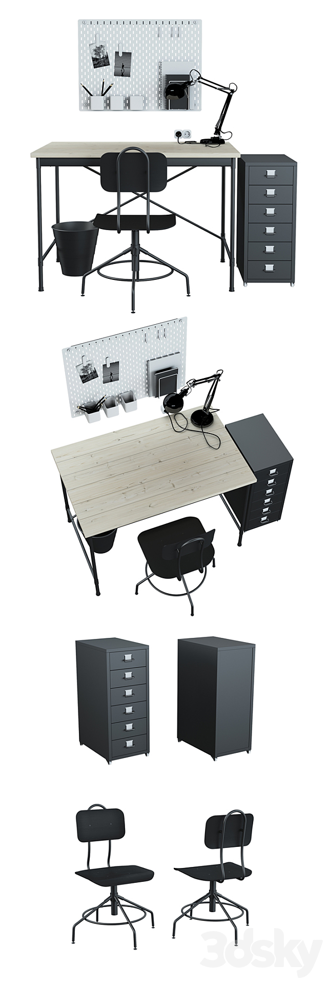 IKEA set # 10 3DSMax File - thumbnail 2