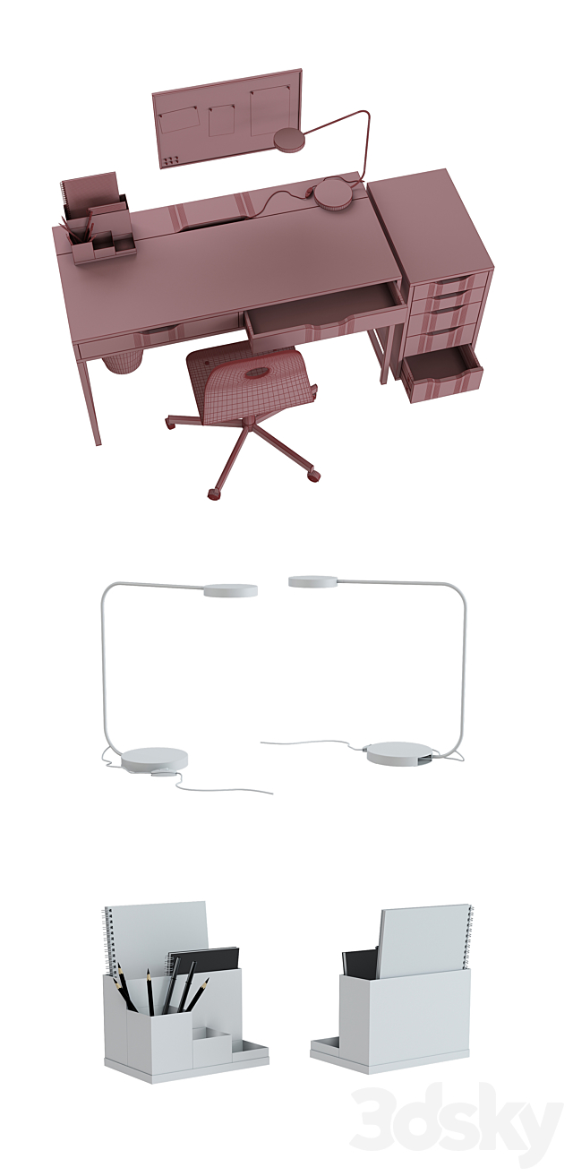 IKEA set # 11 3DS Max Model - thumbnail 3