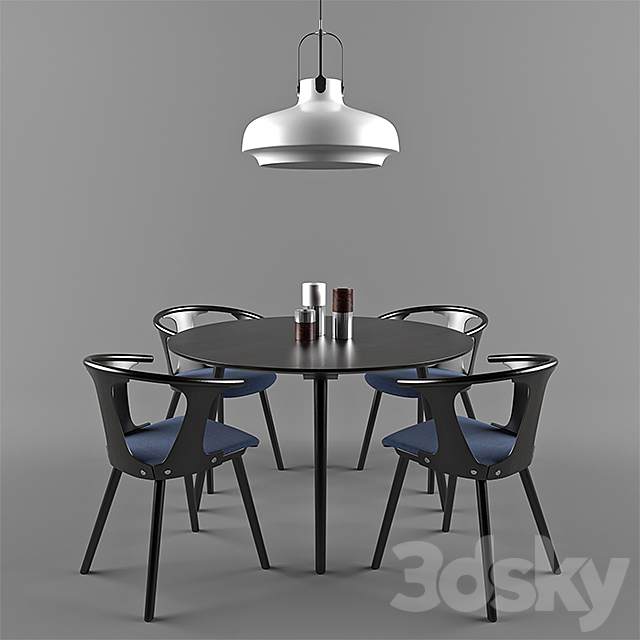 IN BETWEEN DINING SET 3ds Max - thumbnail 1