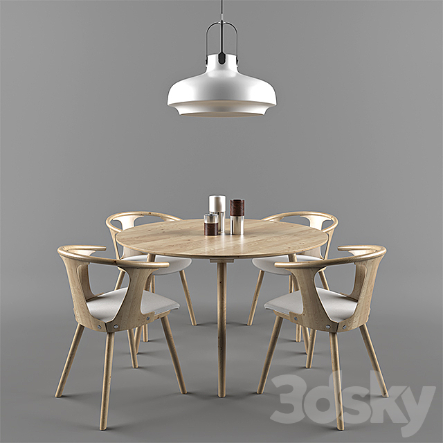 IN BETWEEN DINING SET 3ds Max - thumbnail 2