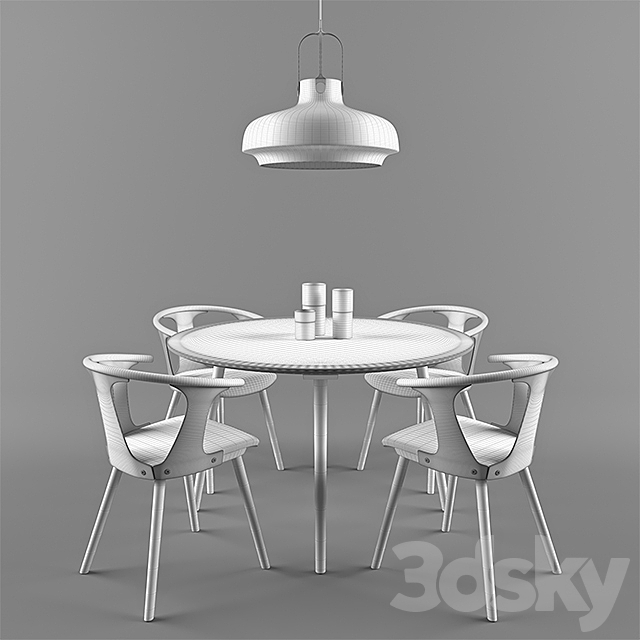 IN BETWEEN DINING SET 3ds Max - thumbnail 3