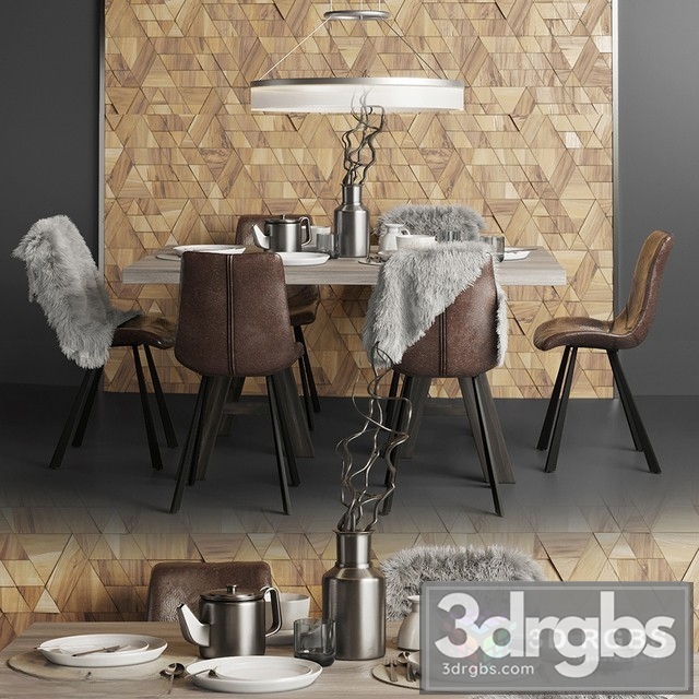 Industrial Diningroom 3dsmax Download - thumbnail 1