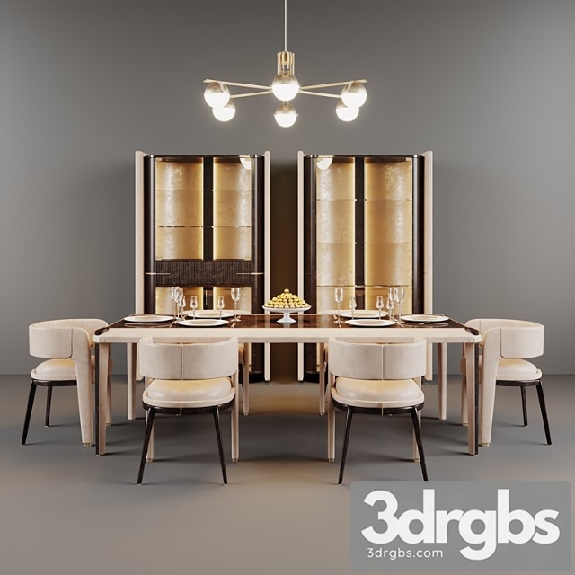 Italian dining group turri eclipse 2 3dsmax Download - thumbnail 1