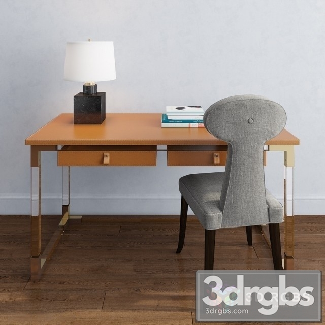 Jacques Desk Vera Chair 3dsmax Download - thumbnail 1