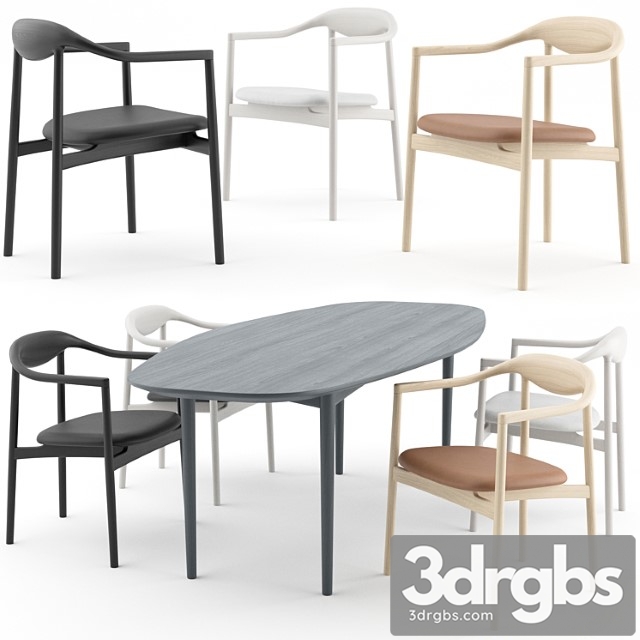 Jari chair and ellipse table by brdr kruger - thumbnail 1