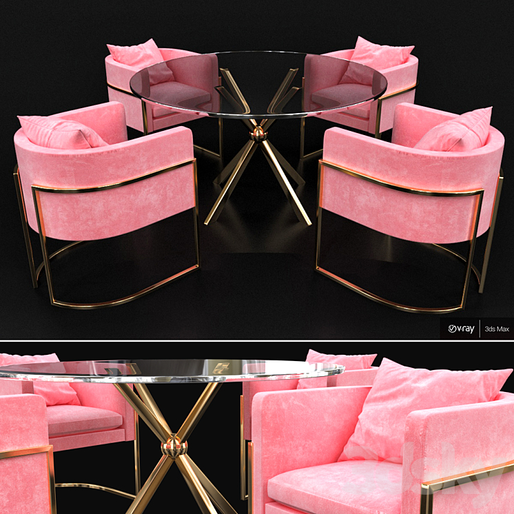 Julius_side_chair 3DS Max - thumbnail 1