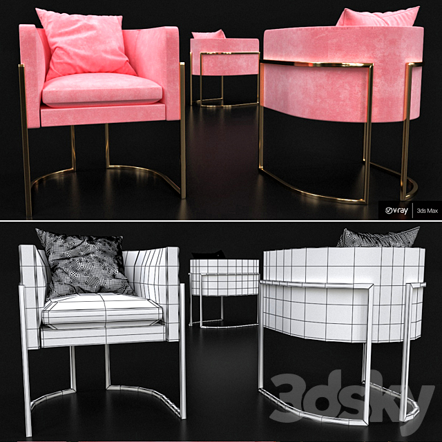 Julius_side_chair 3DSMax File - thumbnail 2