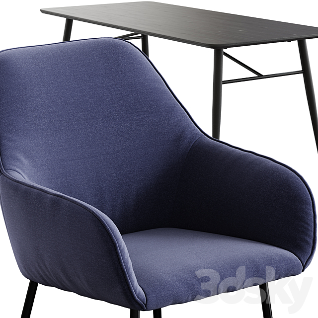 Jysk _ Hadrup Chair + Radby Table 3DSMax File - thumbnail 2