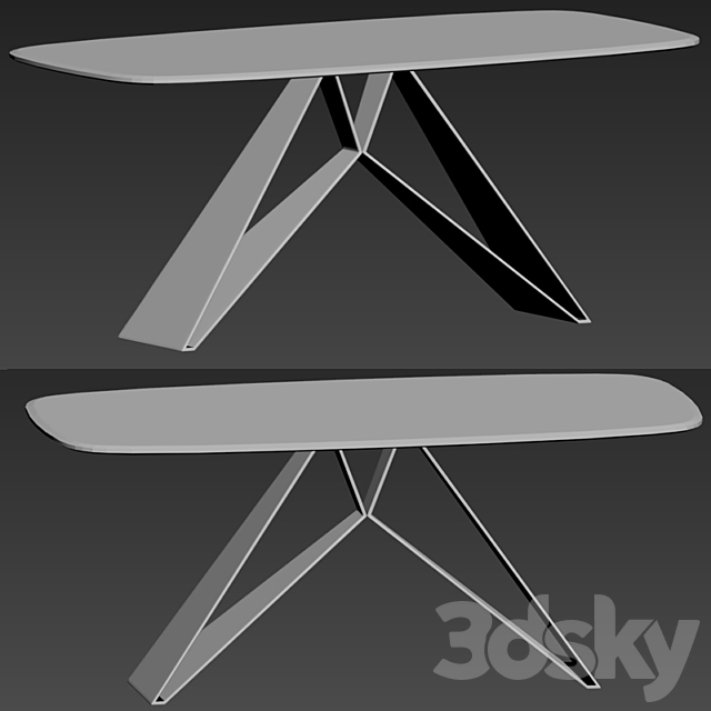 Kendall Upholstered Dining Chair Table 3DSMax File - thumbnail 4