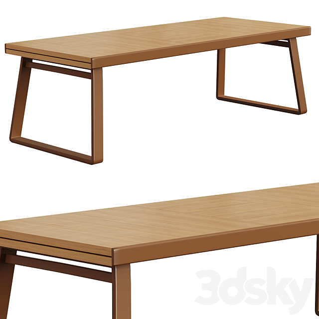 Kettal | BITTA dining table 3DS Max Model - thumbnail 5