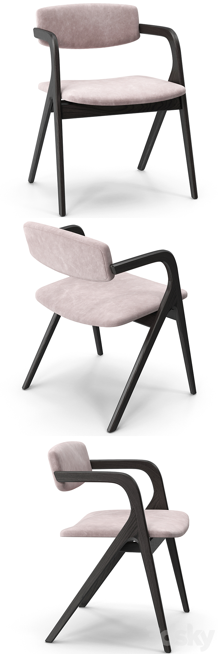 Keyko chair Maat table 3DS Max - thumbnail 2