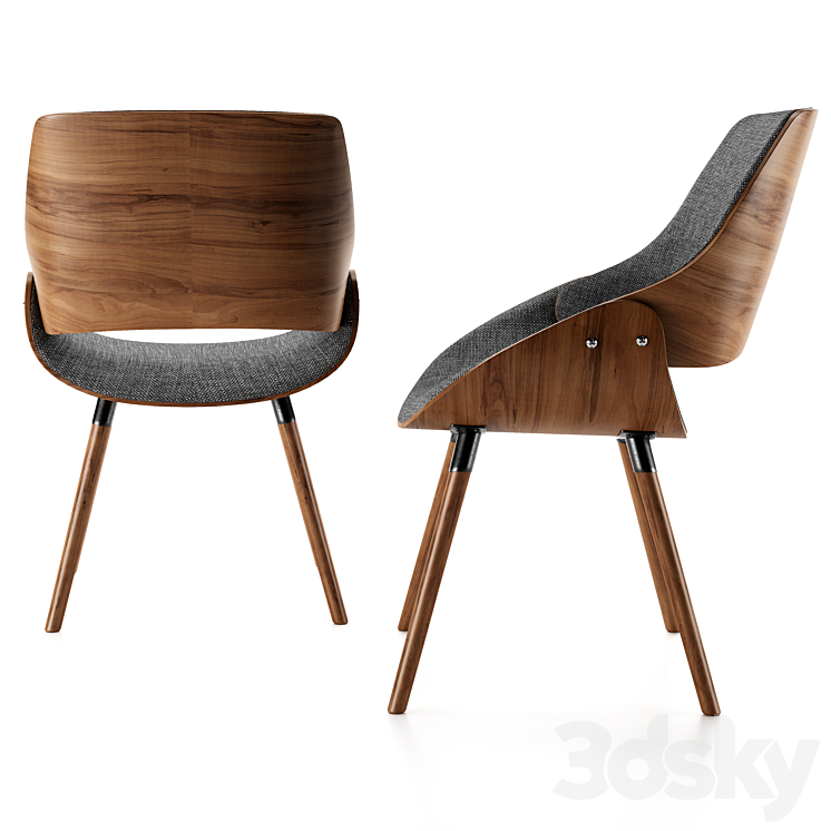 Kiss Chair and Gary Table 3DS Max Model - thumbnail 2