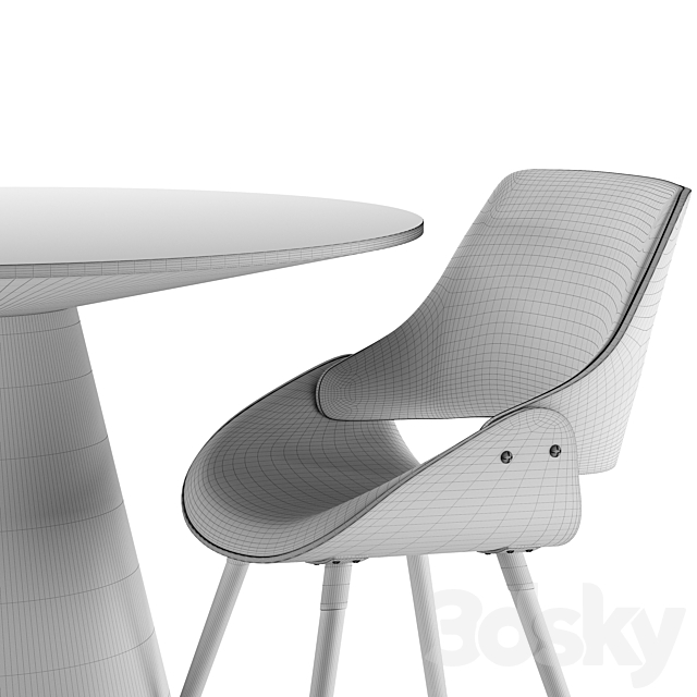 Kiss Chair and Gary Table 3DSMax File - thumbnail 4