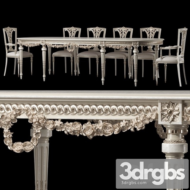 Kosovart Daphne Table And Chair 3dsmax Download - thumbnail 1