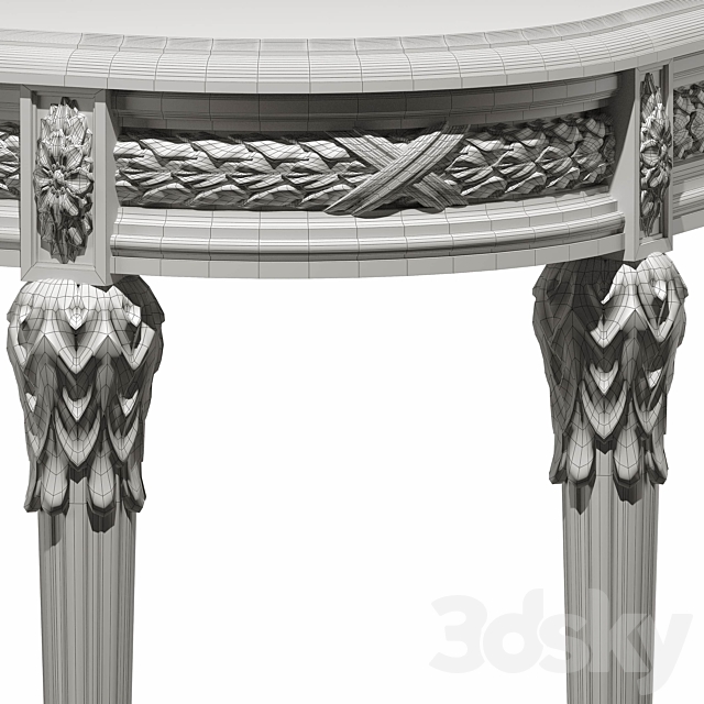 kosovart victoria dining table and chair 3DSMax File - thumbnail 5