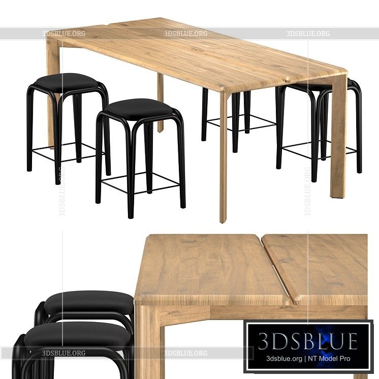 Kotai dining table 3DS Max - thumbnail 3