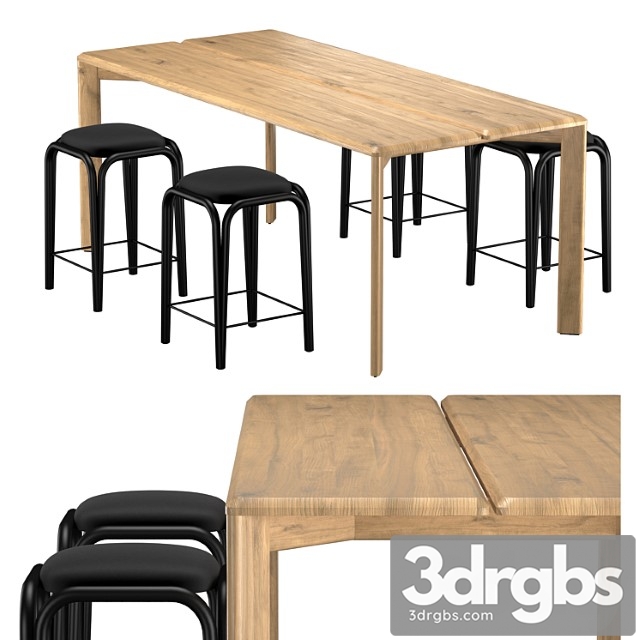 Kotai Dining Table 3dsmax Download - thumbnail 1