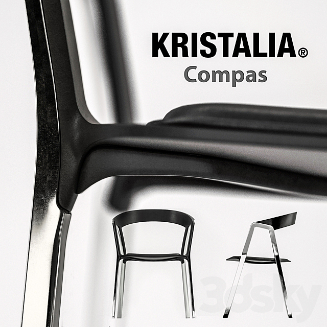 Kristalia Poule and Compas 3DS Max Model - thumbnail 2