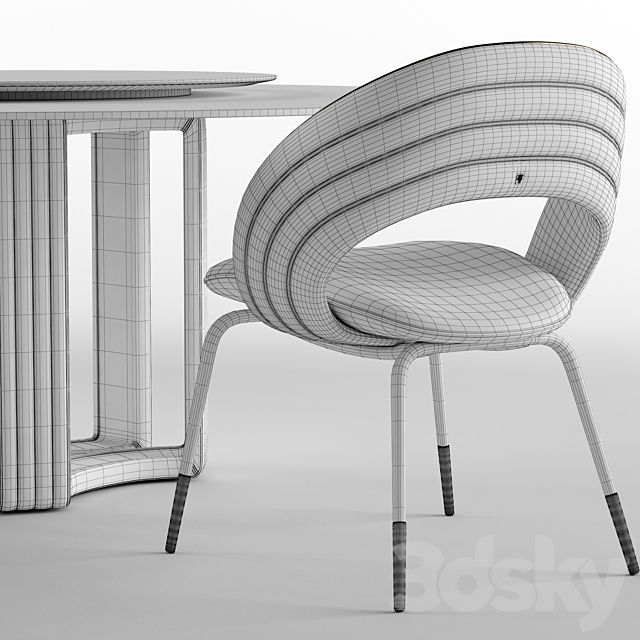 Kylo chair and table – Visionnaire 3DSMax File - thumbnail 3