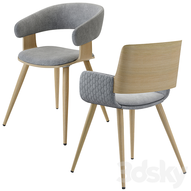 La Forma. ARENDAL table. Chair Heiman Andre 3DS Max Model - thumbnail 5