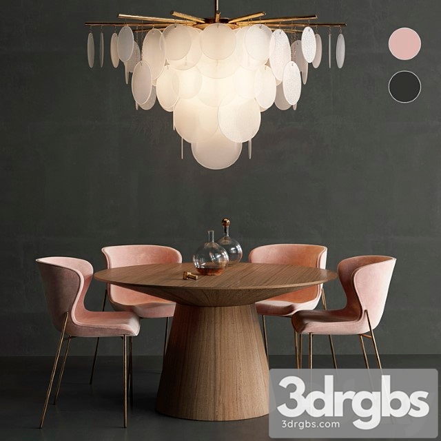 La pipe dining set 2 3dsmax Download - thumbnail 1