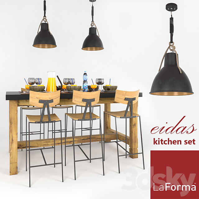 LaForma Eidas Kitchen set 3DSMax File - thumbnail 1