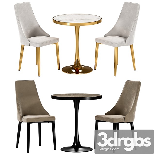 Largo dining chair and dorian table - thumbnail 1