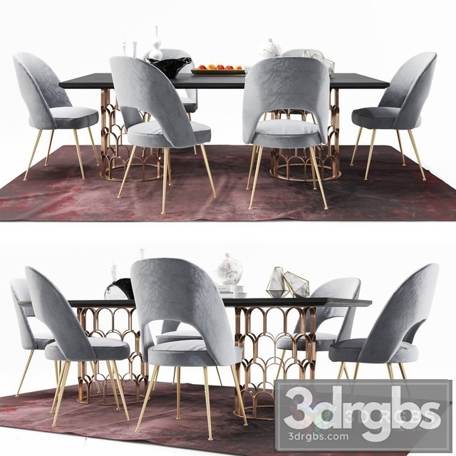 Lavine Diningroom Set 3dsmax Download - thumbnail 1