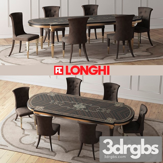 Layton wooden table &amp 2 3dsmax Download - thumbnail 1