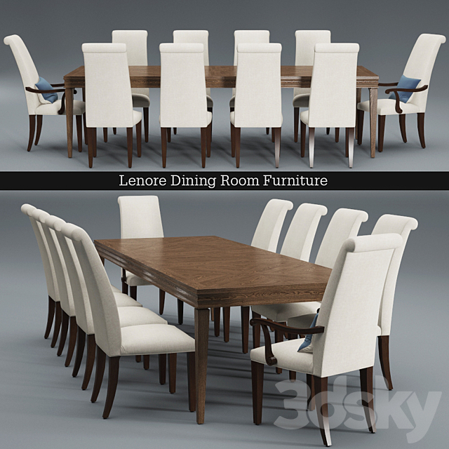 Lenore Dining Room Furniture 3DSMax File - thumbnail 1