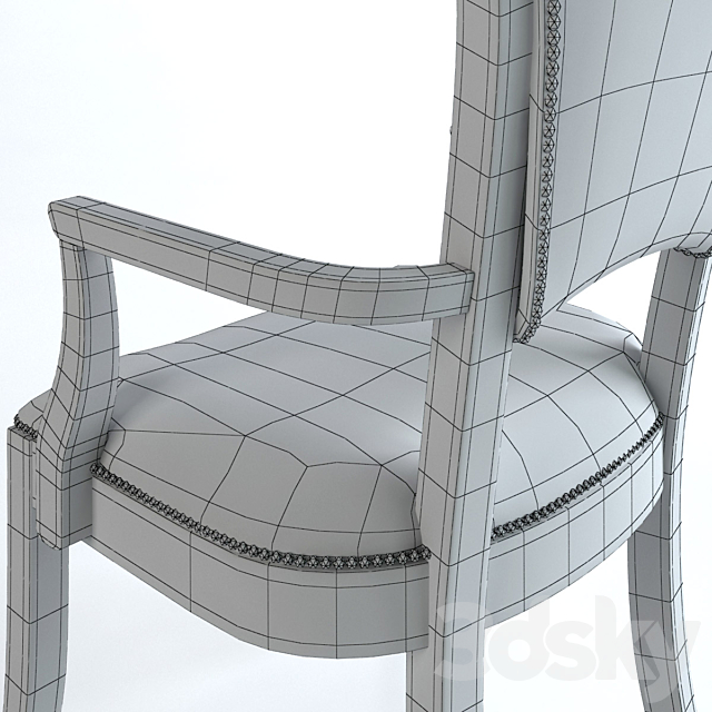 Lexington Drake Oval Dining Table + Seneca Chair 3DSMax File - thumbnail 3