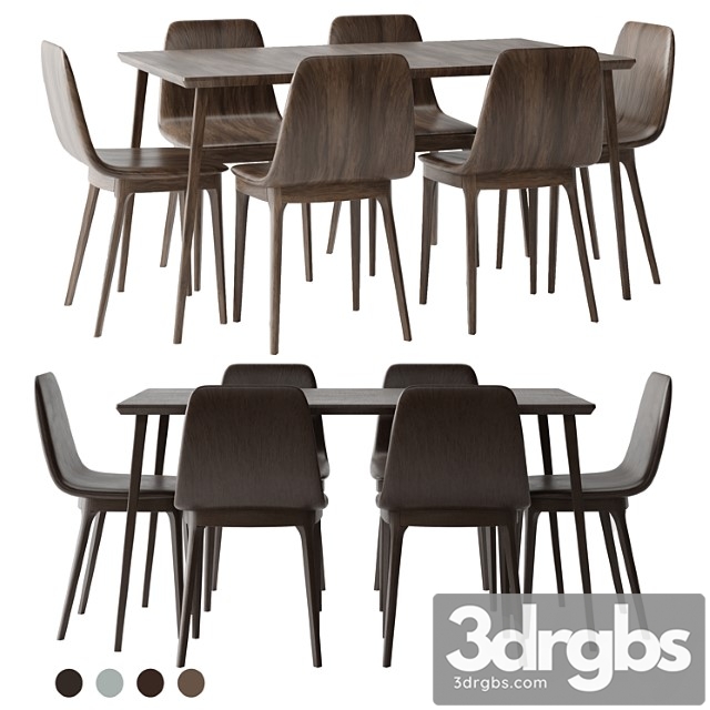 Lisabo table and odger chair ikea - thumbnail 1