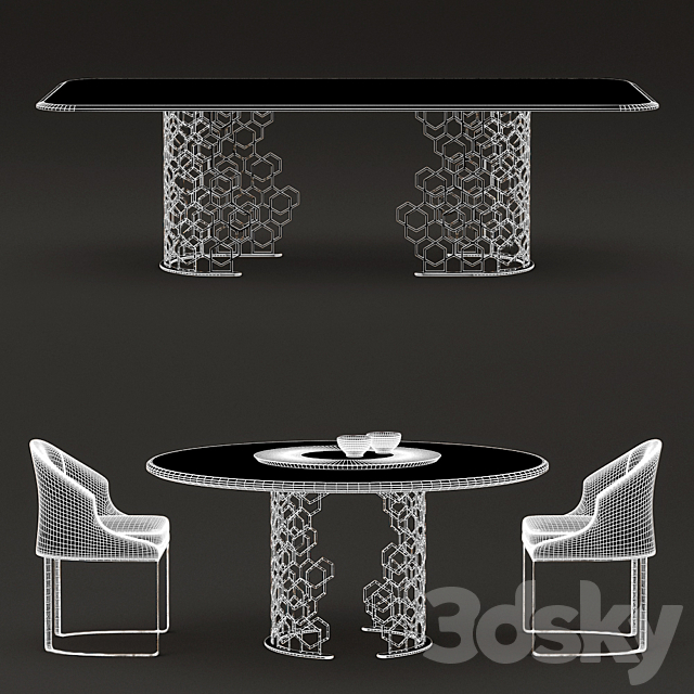 Longhi Manfred Table 3ds Max - thumbnail 2