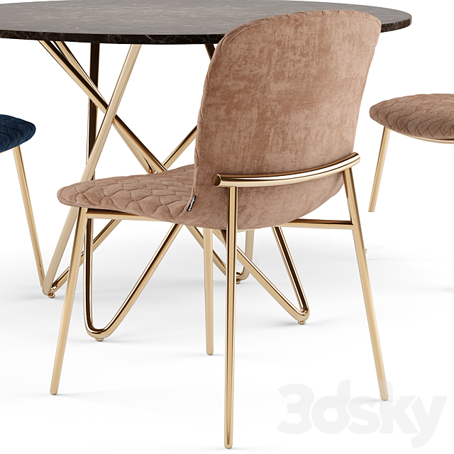 Love chair and Stellar table – Calligaris 3DSMax File - thumbnail 2