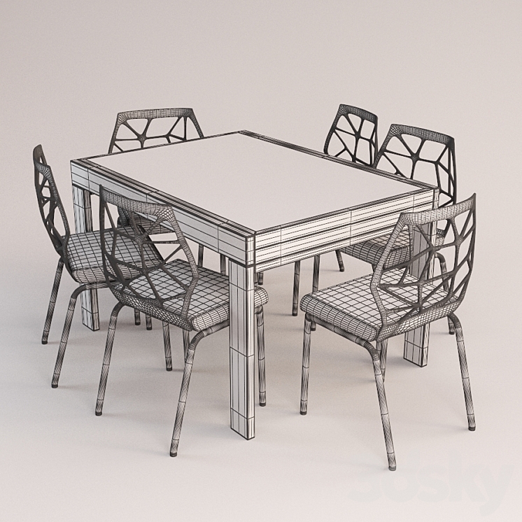 lunch set 2 3DS Max - thumbnail 2