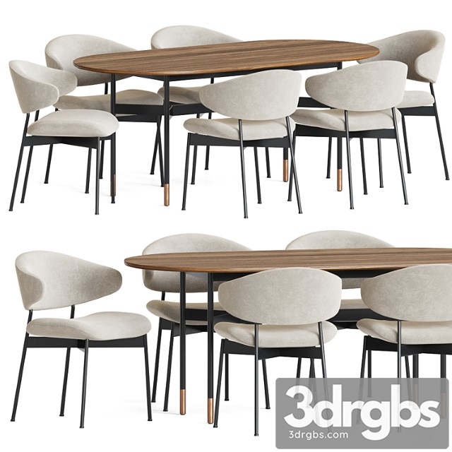 Luz chair harri table dining set - thumbnail 1