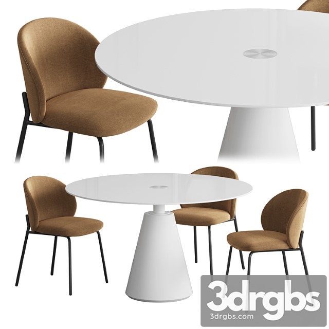 Madrid table princeton chair boconcept 2 3dsmax Download - thumbnail 1