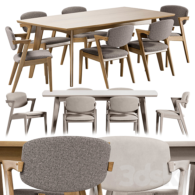 Malone Dining group 3DSMax File - thumbnail 1