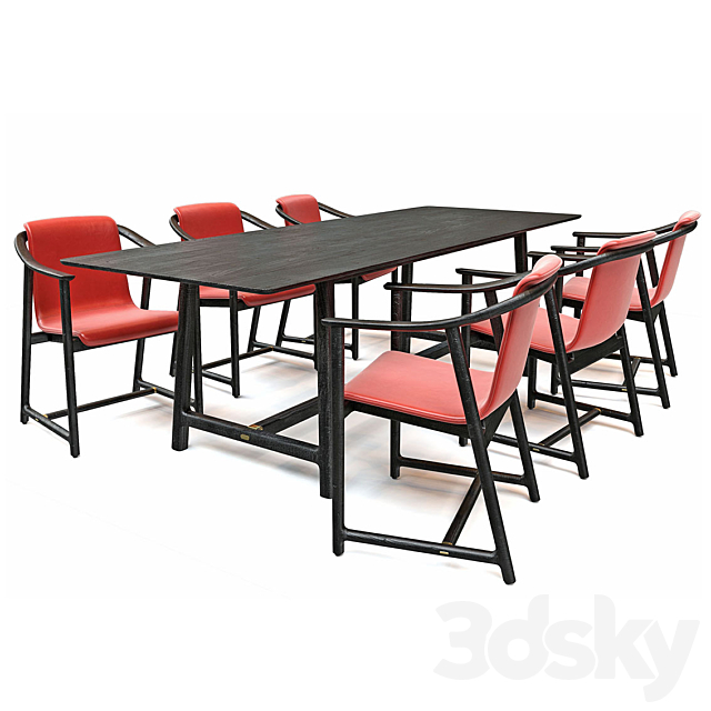 Mandarin_Dining_Set 3DSMax File - thumbnail 1