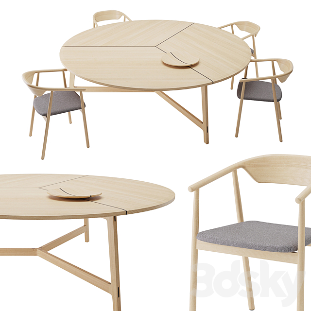 Mawari Table by De Padova 3DS Max Model - thumbnail 2