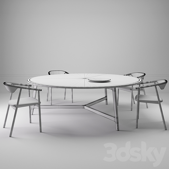 Mawari Table by De Padova 3DS Max Model - thumbnail 3