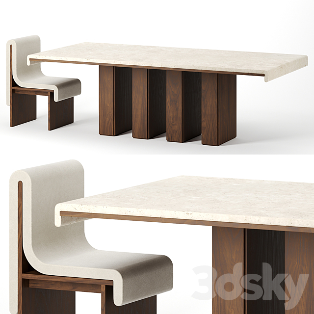 Melt Dining Table by Bower studio 3DSMax File - thumbnail 1