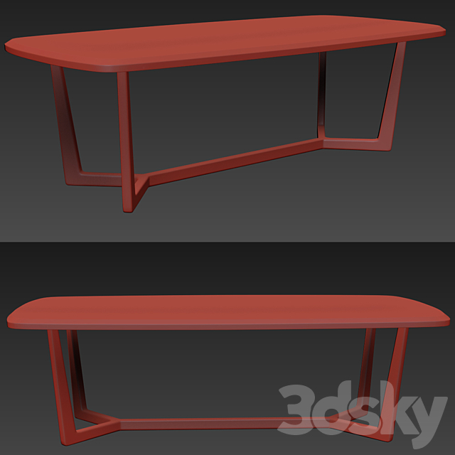 Memphis dining chair set 3DSMax File - thumbnail 3