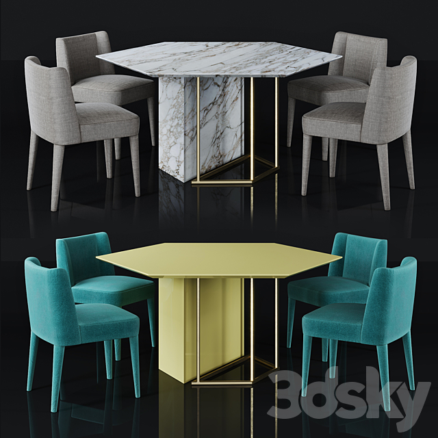 Meridiani Dining 2 3DSMax File - thumbnail 1