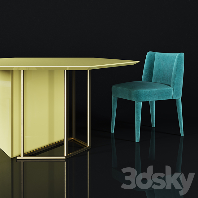 Meridiani Dining 2 3DSMax File - thumbnail 2